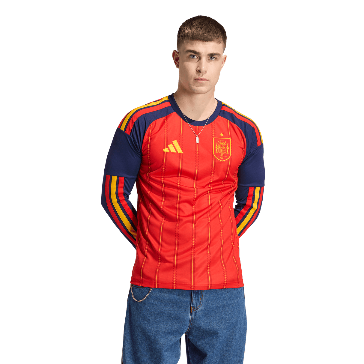 ADIDAS - Maglia A Maniche Lunghe Spagna 26 Home - Uomo - Red - image 3