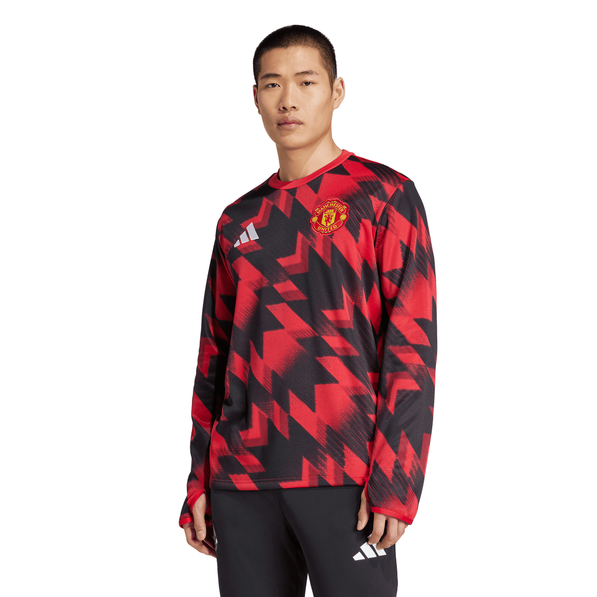 ADIDAS - Top Pre-Match Warm Manchester United Fc 25/26 - Uomo - Red - image 2