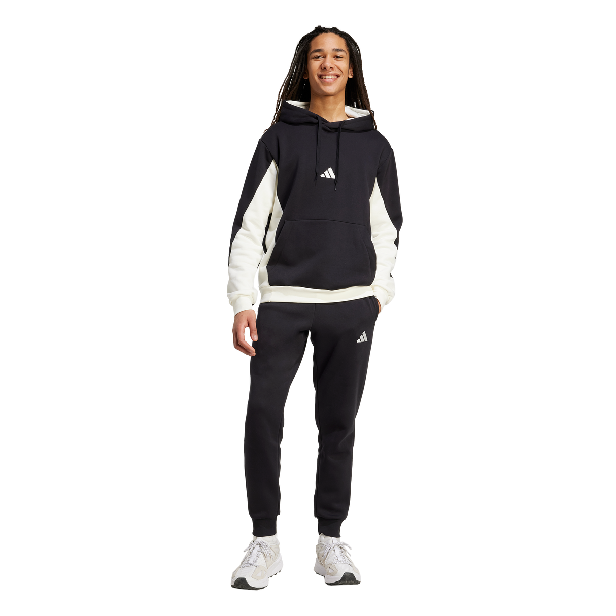 ADIDAS - Colorblock Hooded Tracksuit - Uomo - Black - image 4