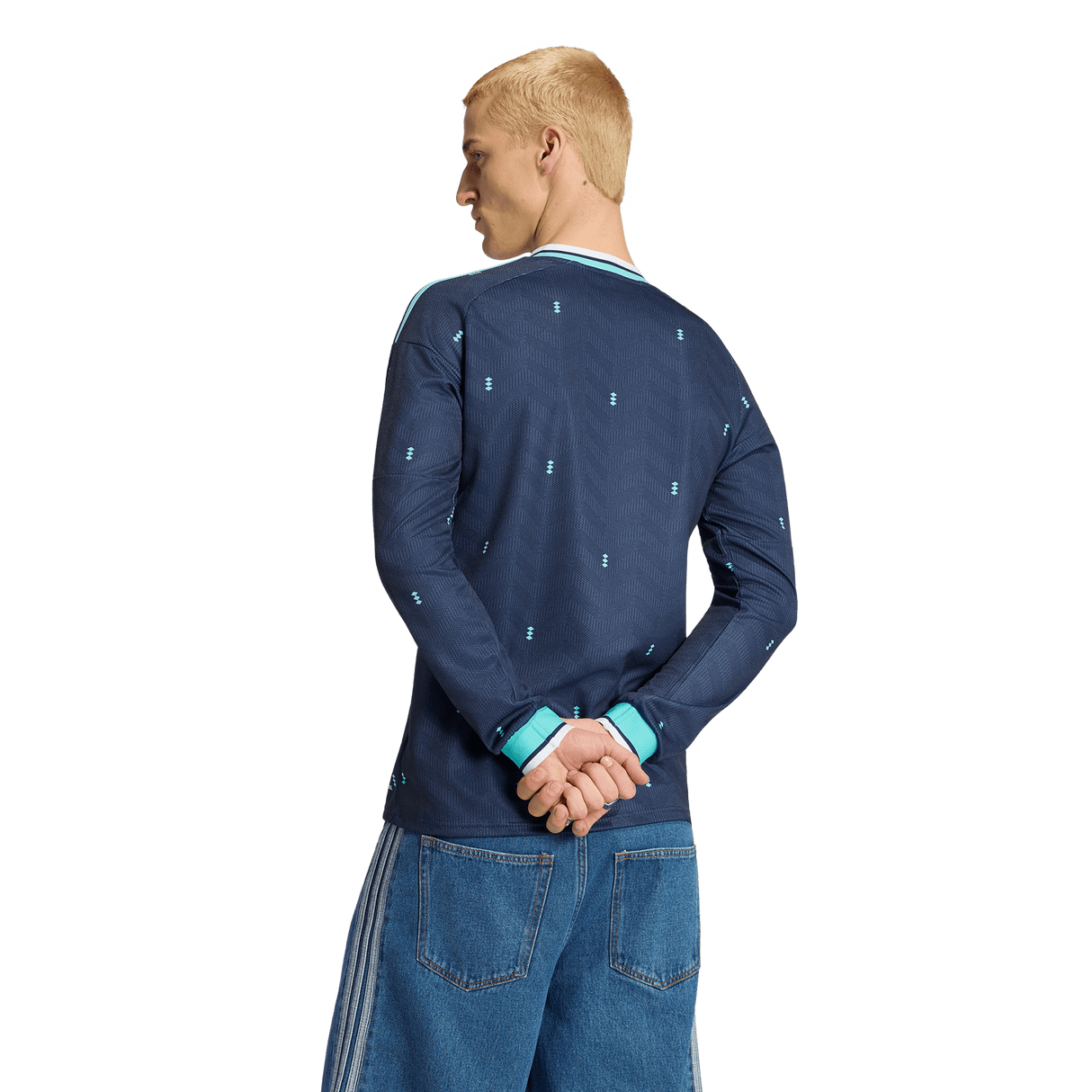 ADIDAS - Germany 26 Away Long Sleeve Jersey - Uomo - Blue - image 4