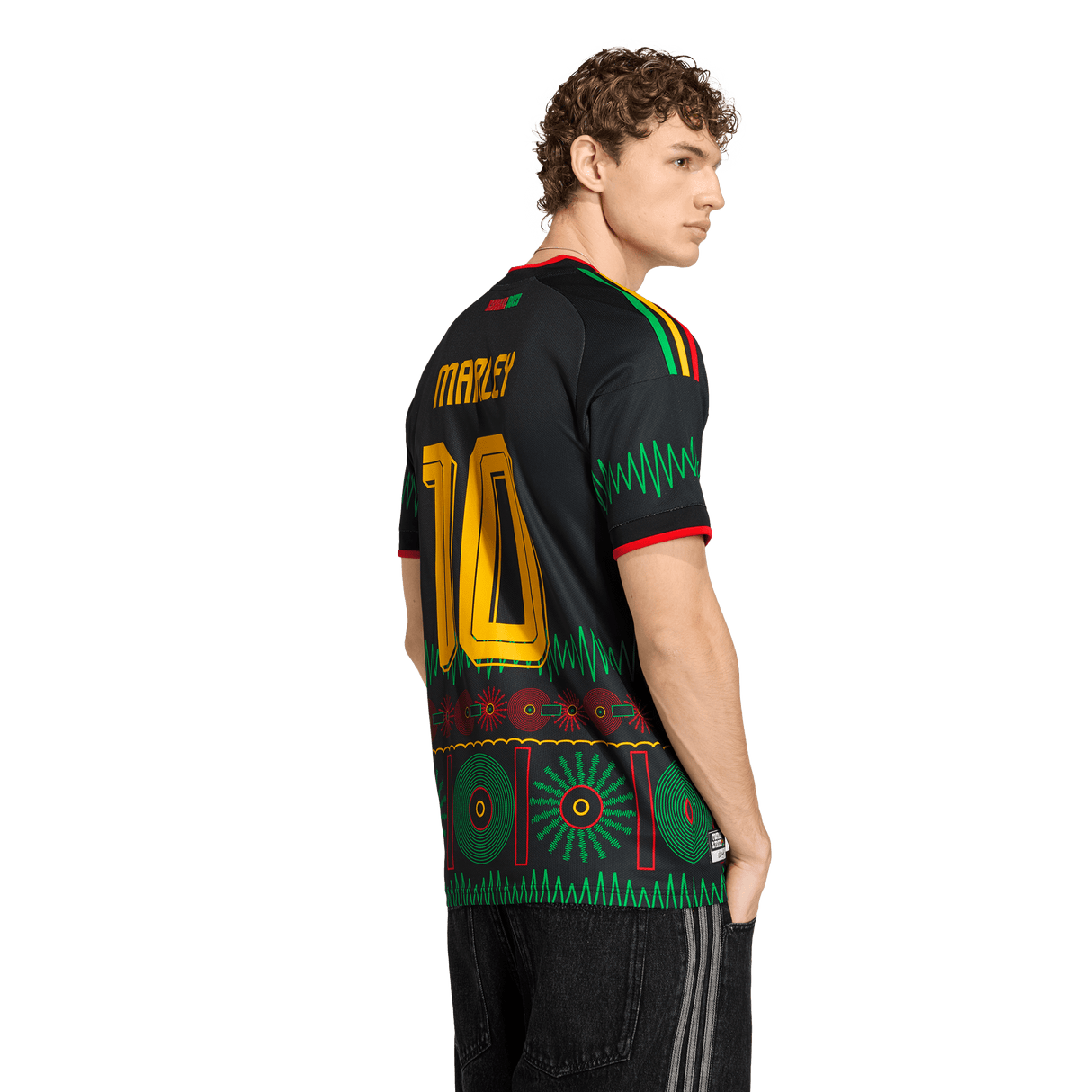 ADIDAS - Maglia Da Trasferta X Bob Marley Giamaica 26 - Uomo - Black - image 4