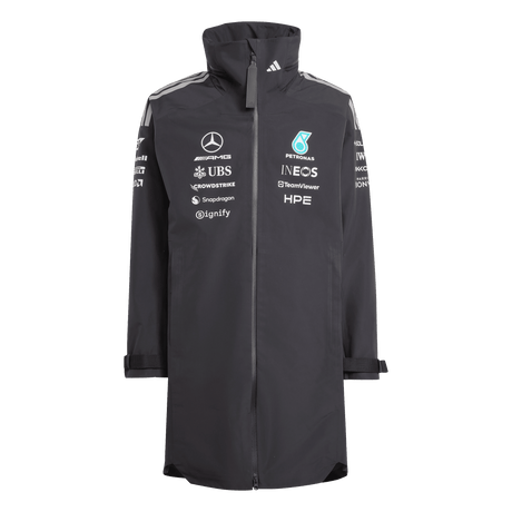 ADIDAS - Parka Antipioggia Mercedes - Amg Petronas Formula 1 Team Engineers - Uomo - Black - image 1