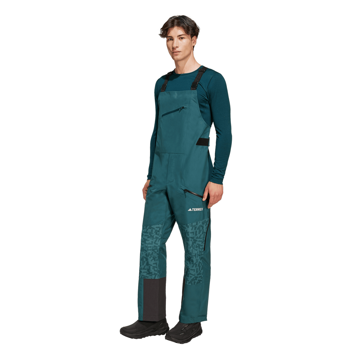 ADIDAS - TERREX Xperior Hybrid PRIMEKNIT CLIMAPROOF Bib Pants - Uomo - Blue - image 2
