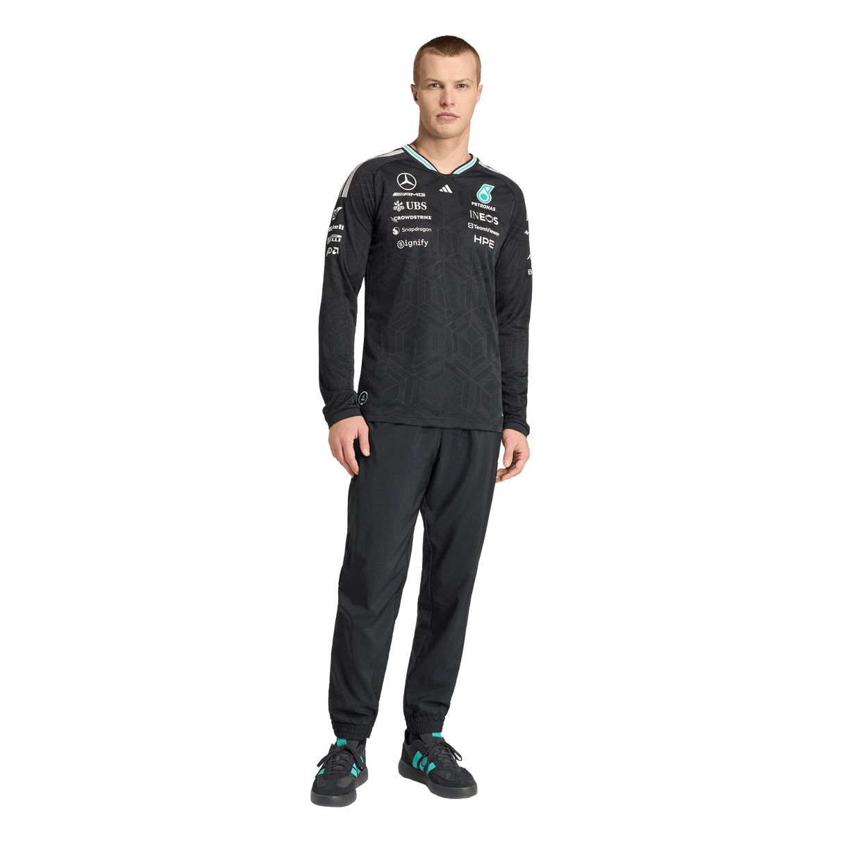 ADIDAS - Maglia Autentica A Maniche Lunghe Mercedes-Amg Petronas Formula 1 Team Driver - Uomo - image 10