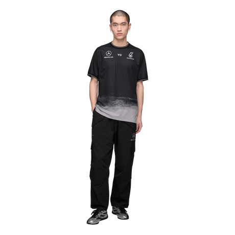 ADIDAS - Y-3 Mercedes - Amg Petronas Formula 1 Team Mechanics Short Sleeve Jersey - Black - image 5