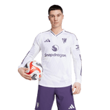 ADIDAS - Maglia Manchester United 25/26 A Manica Lunga Da Trasferta Autentica - Uomo - White - image 3