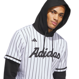 ADIDAS - Maglia Con Cappuccio Adidas Dugout Pinstripe - Uomo - White - image 5