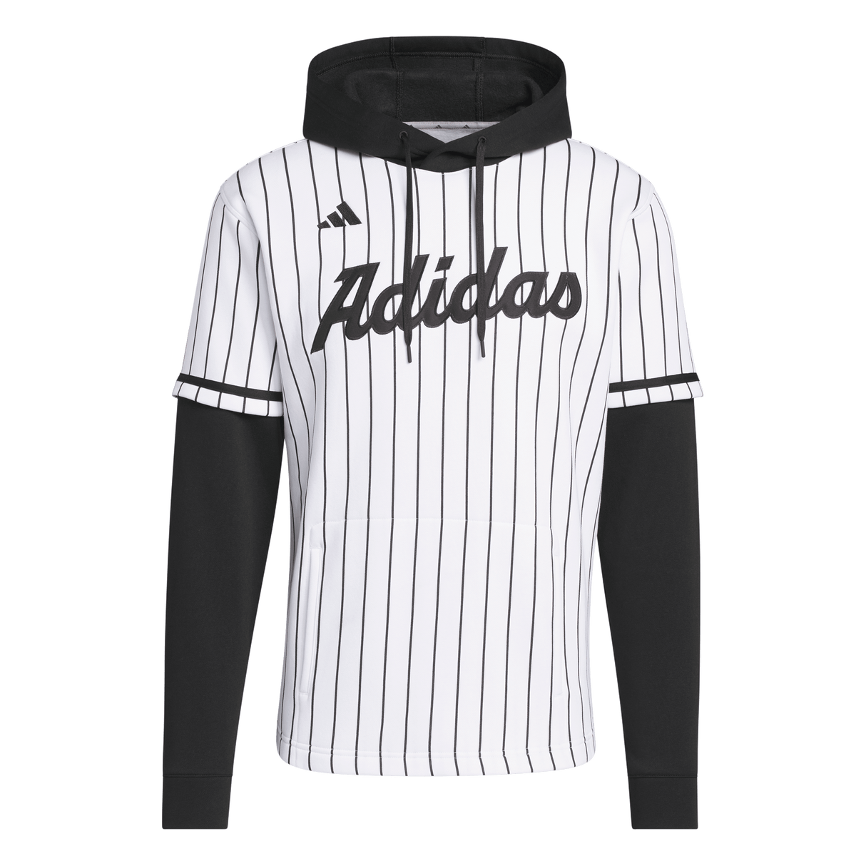 ADIDAS - Maglia Con Cappuccio Adidas Dugout Pinstripe - Uomo - White - image 1