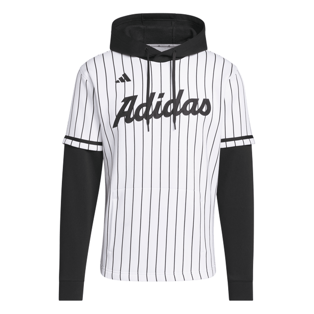 ADIDAS - Maglia Con Cappuccio Adidas Dugout Pinstripe - Uomo - White - image 1