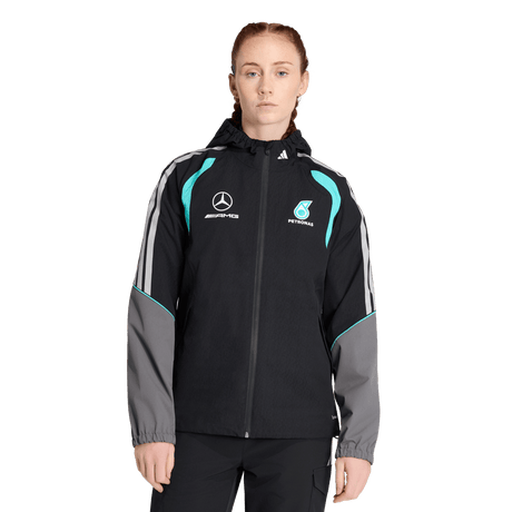 ADIDAS - Mercedes - Amg Petronas Formula 1 Team Mechanics Rain Jacket - Donna - Black - image 2