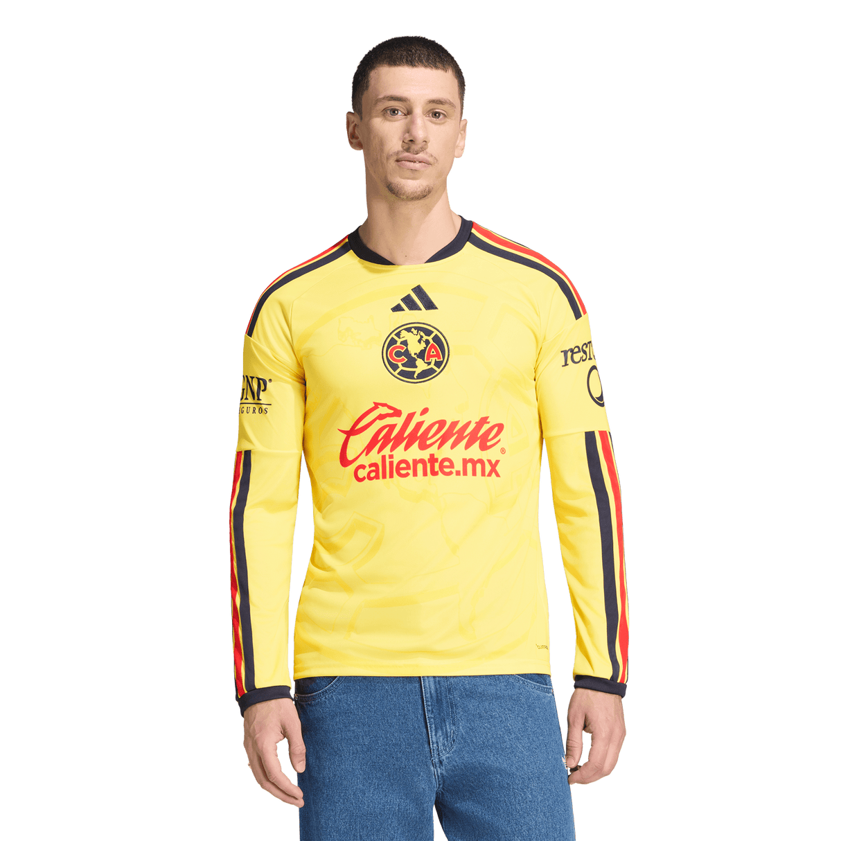 ADIDAS - Club America 26/27 Home Jersey Long Sleeve - Uomo - Black - image 3