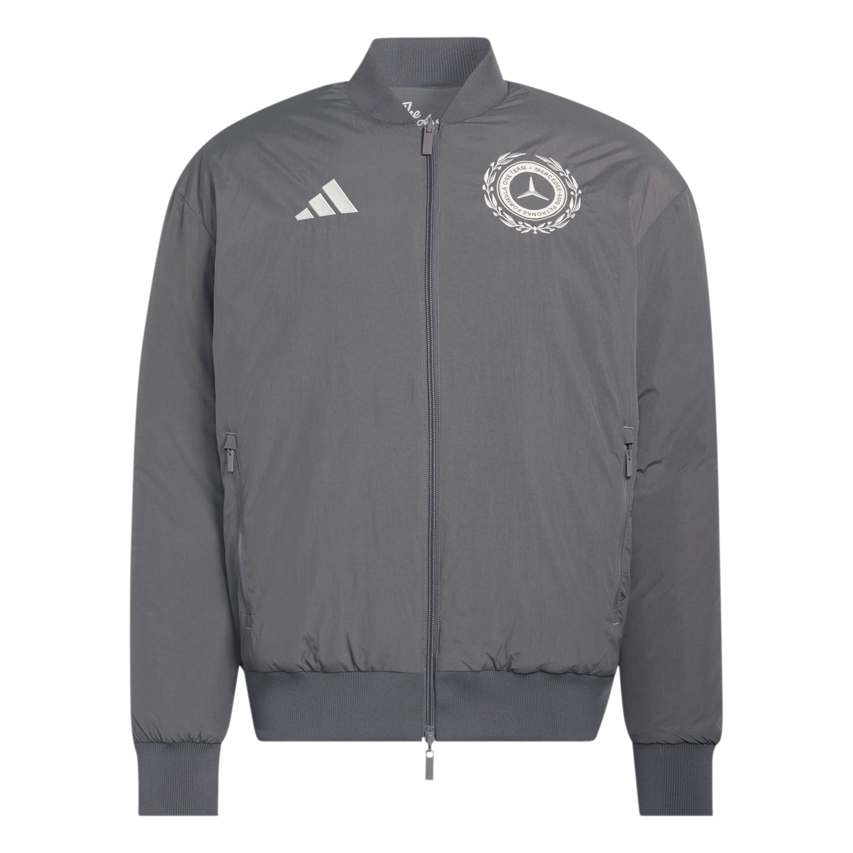 ADIDAS - Mercedes - Amg Petronas Formula 1 Team Silver Arrows Icon Jacket - Uomo - Grey - image 1