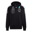 ADIDAS - Felpa Con Cappuccio Mercedes-Amg Petronas Formula 1 Team Driver - Uomo - Black - image 1