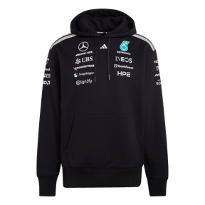 ADIDAS - Felpa Con Cappuccio Mercedes-Amg Petronas Formula 1 Team Driver - Uomo - Black - image 1