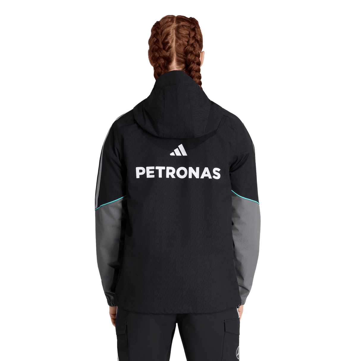 ADIDAS - Mercedes - Amg Petronas Formula 1 Team Mechanics Rain Jacket - Donna - Black - image 3