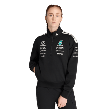 ADIDAS - Mercedes - Amg Petronas Formula 1 Team Engineers Quarter Zip - Donna - Black - image 2