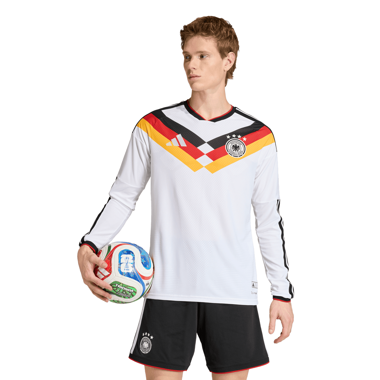 ADIDAS - Maglia Home Authentic Long Sleeve Germany 26 - Uomo - White - image 3