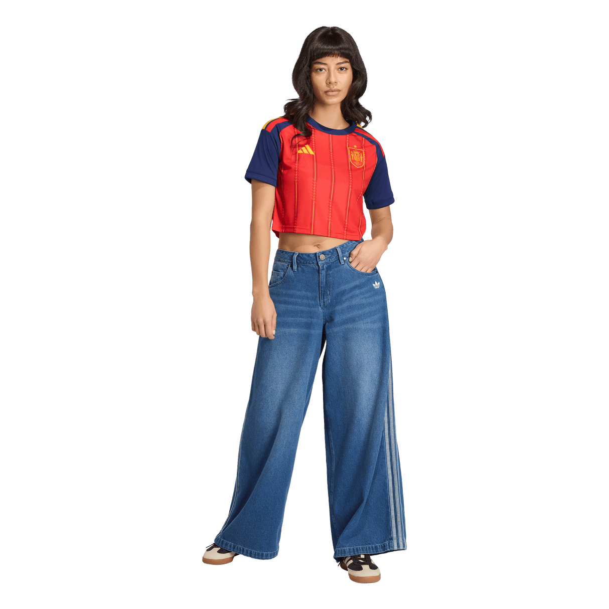 ADIDAS - Maglia Cropped Home Spain 26 - Donna - Red - image 6