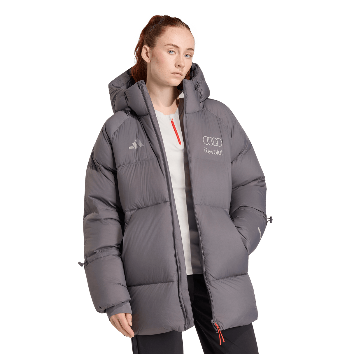 ADIDAS - Audi Revolut Formula One Team 2026 Engineers & Marketing Winter Jacket - Donna - Grey - image 4