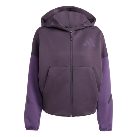 ADIDAS - Z.N.E. Adidas Felpa Con Cappuccio E Zip Integrale - Donna - Purple - image 1