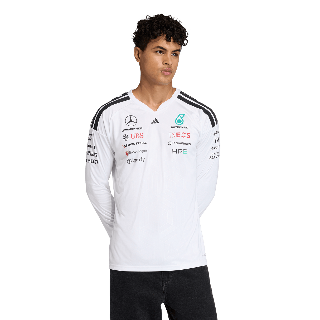 ADIDAS - Mercedes - Amg Petronas Formula 1 Team Driver Jersey Longsleeve - Uomo - image 2