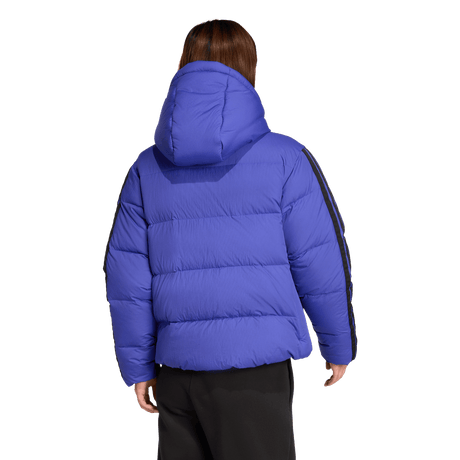 ADIDAS - Giacca Con Cappuccio In Piuma Essentials CLIMAWARM 3 Strisce - Donna - Blue - image 3