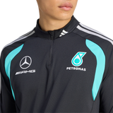 ADIDAS - Mercedes - Amg Petronas Formula 1 Team Mechanics Quarter Zip - Uomo - Black - image 5