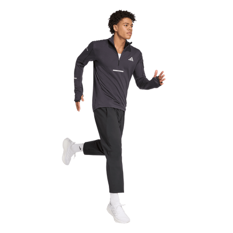 ADIDAS - Maglia Da Running Adi365 CLIMAWARM+ Half Zip - Uomo - Black - image 4