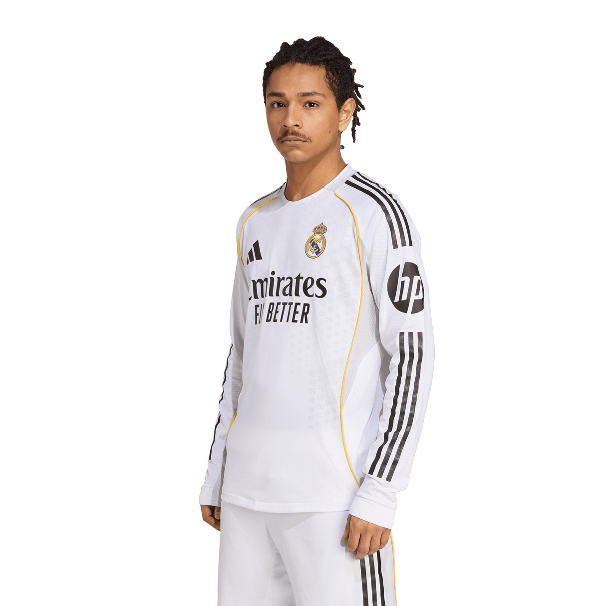 ADIDAS - Maglia Home Authentic Long Sleeve Real Madrid 25/26 - Uomo - White - image 3