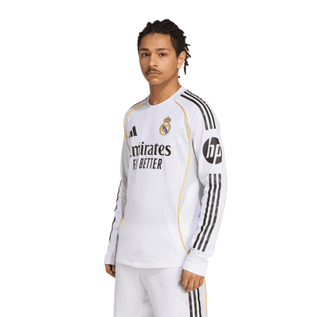 ADIDAS - Maglia Home Authentic Long Sleeve Real Madrid 25/26 - Uomo - White - image 3