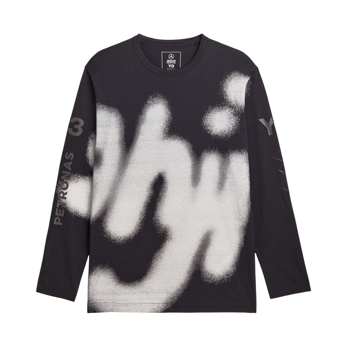 ADIDAS - Y-3 Mercedes - Amg Petronas Formula 1 Team Yohji Graphic Long Sleeve Tee - Black - image 1