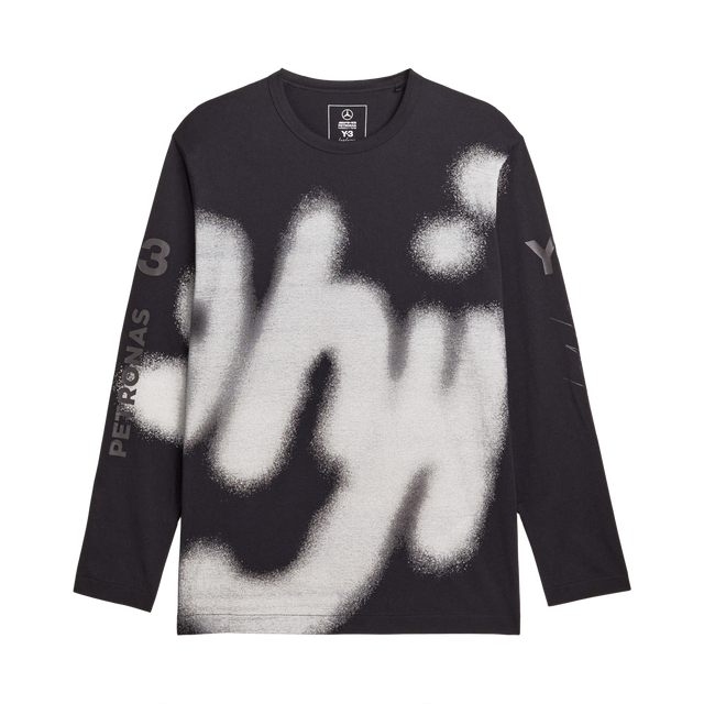 ADIDAS - Y-3 Mercedes - Amg Petronas Formula 1 Team Yohji Graphic Long Sleeve Tee - Black - image 1
