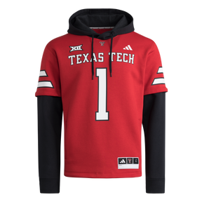 ADIDAS - Maglia Con Cappuccio Home Texas Tech - Uomo - Red - image 1