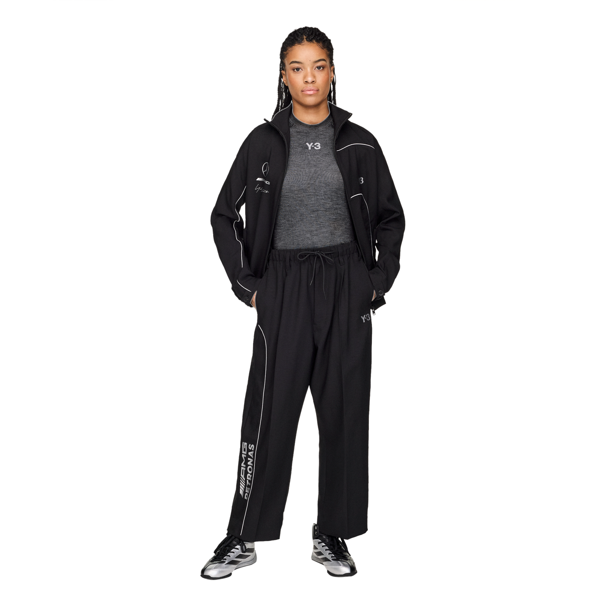 ADIDAS - Y-3 Mercedes - Amg Petronas Formula 1 Team Track Pants - Black - image 6