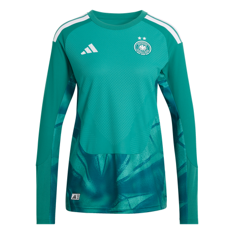 ADIDAS - Germany 26 Home Authentic Goalkeeper Long Sleeve Jersey - Donna - Green - image 1
