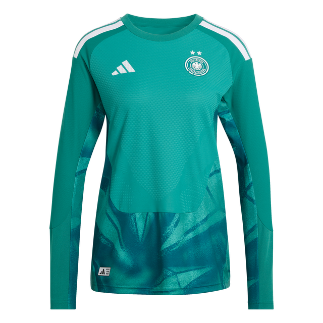 ADIDAS - Germany 26 Home Authentic Goalkeeper Long Sleeve Jersey - Donna - Green - image 1