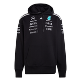 ADIDAS - Felpa Con Cappuccio Mercedes-Amg Petronas Formula 1 Team Driver - Uomo - Black - image 1
