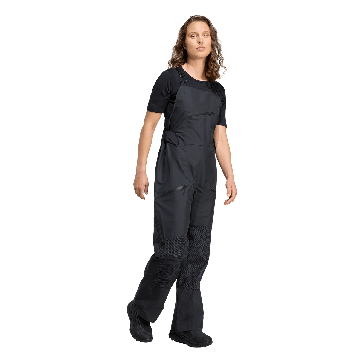 ADIDAS - Pantaloni Con Pettorina TERREX Xperior Hybrid PRIMEKNIT CLIMAPROOF+ - Donna - Black - image 4