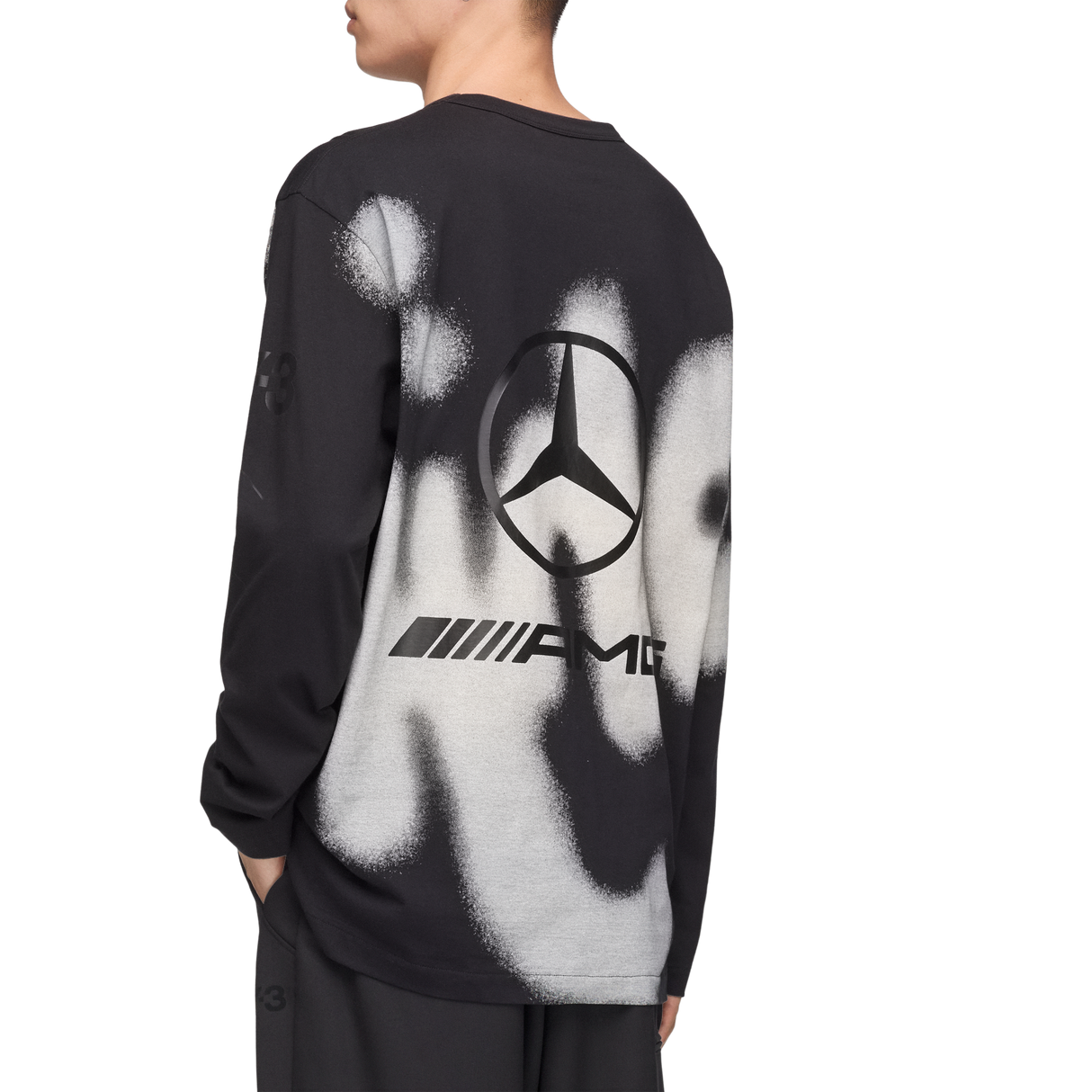 ADIDAS - Y-3 Mercedes - Amg Petronas Formula 1 Team Yohji Graphic Long Sleeve Tee - Black - image 7