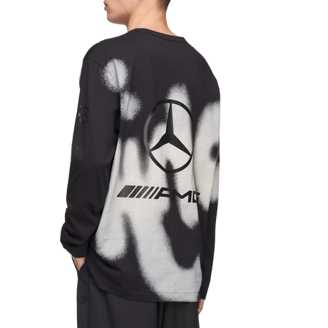 ADIDAS - Y-3 Mercedes - Amg Petronas Formula 1 Team Yohji Graphic Long Sleeve Tee - Black - image 7