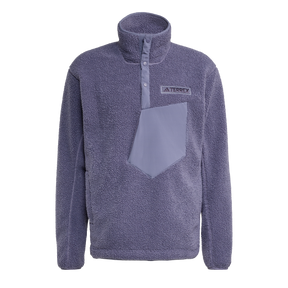 ADIDAS - Felpa TERREX Xploric High Pile Fleece Pullover - Uomo - Purple - image 1