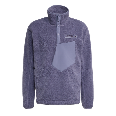 ADIDAS - Felpa TERREX Xploric High Pile Fleece Pullover - Uomo - Purple - image 1