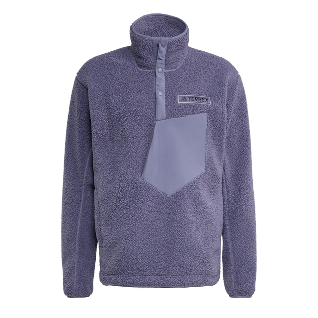 ADIDAS - Felpa TERREX Xploric High Pile Fleece Pullover - Uomo - Purple - image 1