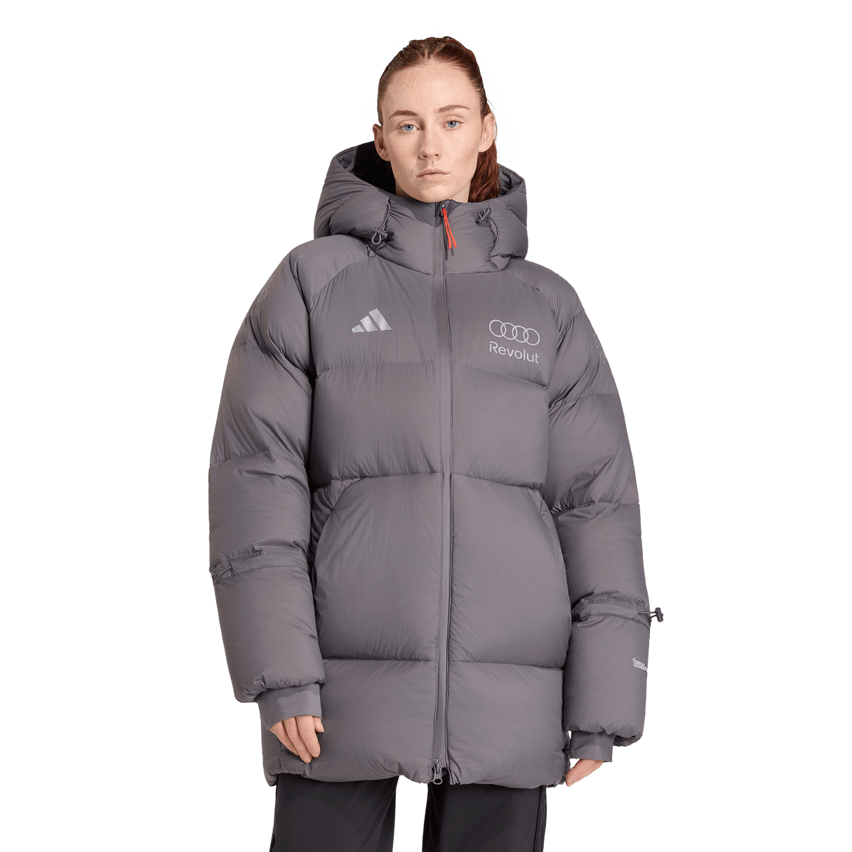 ADIDAS - Audi Revolut Formula One Team 2026 Engineers & Marketing Winter Jacket - Donna - Grey - image 2