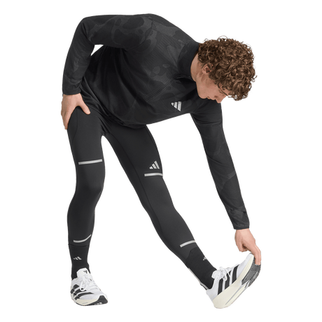 ADIDAS - Adi365 Running Half Zip CLIMAWARM+ Mid Long Sleeve - Uomo - Black - image 4