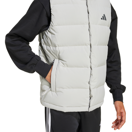 ADIDAS - Gilet In Piumino Con Cappuccio Helionic CLIMAWARM - Uomo - Grey - image 6