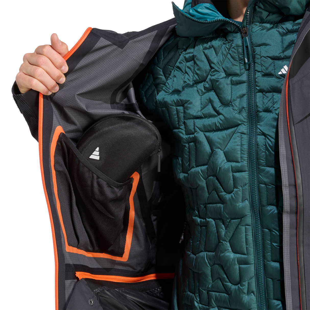 ADIDAS - TERREX Techrock Hybrid PRIMEKNIT CLIMAPROOF+ Jacket - Uomo - image 7
