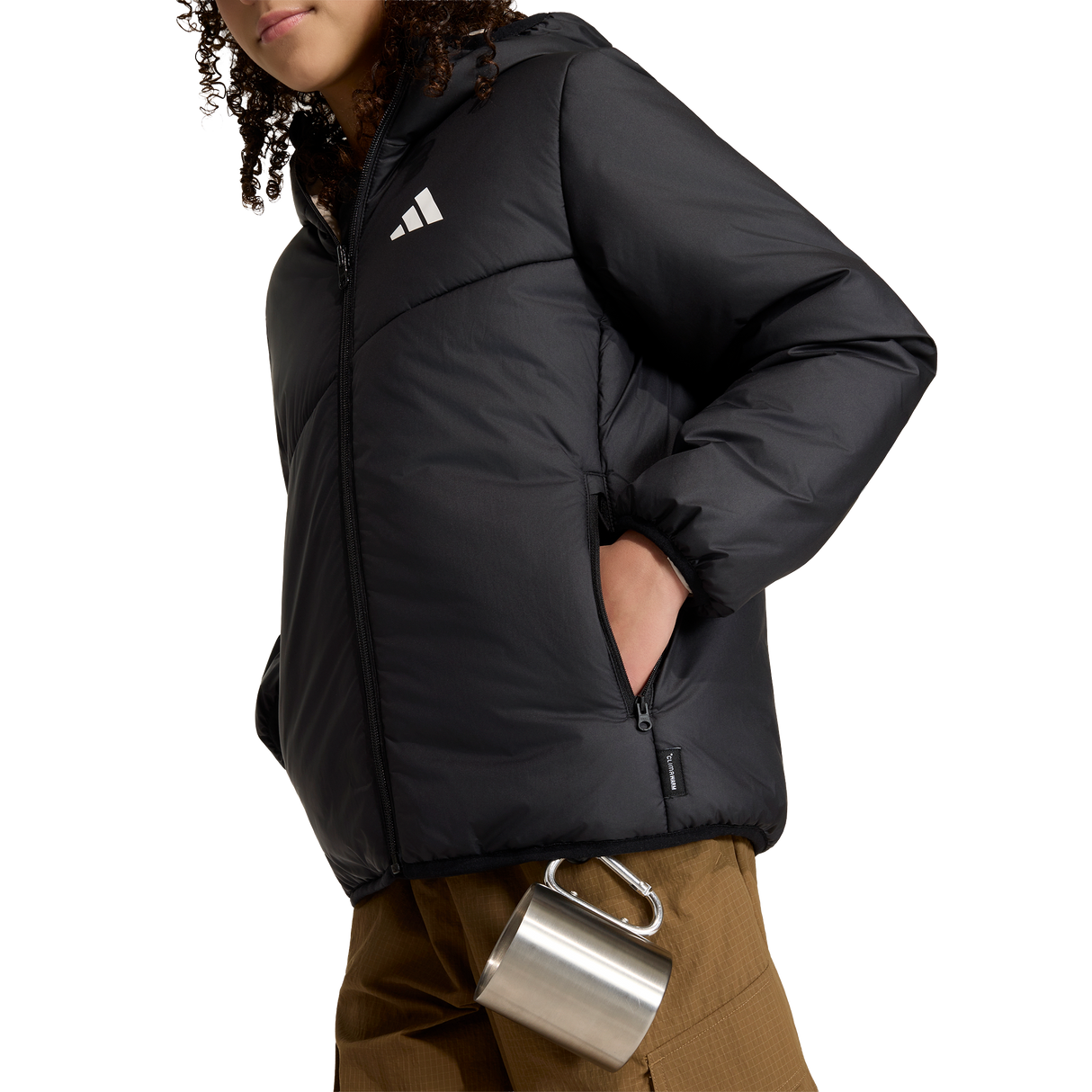 ADIDAS - TERREX Kids CLIMAWARM Reversible Insulated Jacket - Black - image 10