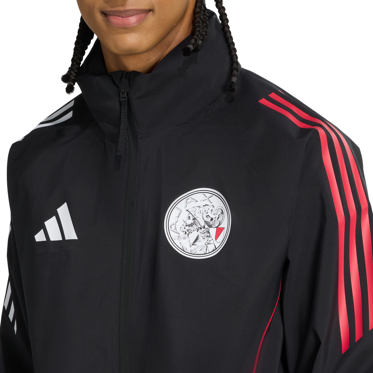 ADIDAS - Ajax Amsterdam 25/26 Rain Jacket - Uomo - Black - image 6