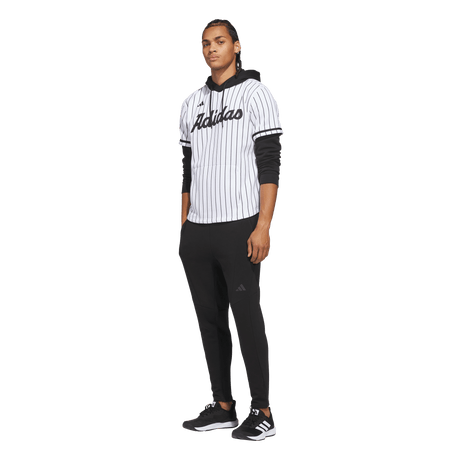 ADIDAS - Maglia Con Cappuccio Adidas Dugout Pinstripe - Uomo - White - image 4